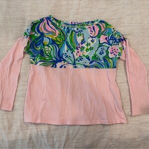 Girls Lilly Pulitzer Long Sleeve Tee Finn Top
